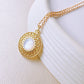 MEDALLION SUN GOLD PEARL