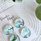 DECORATIVE MAGNETS SET ~ Green Florals