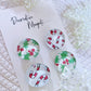 DECORATIVE MAGNETS SET ~ Candy Canes/Mistletoe