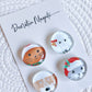 DECORATIVE MAGNETS SET ~ Christmas Pets