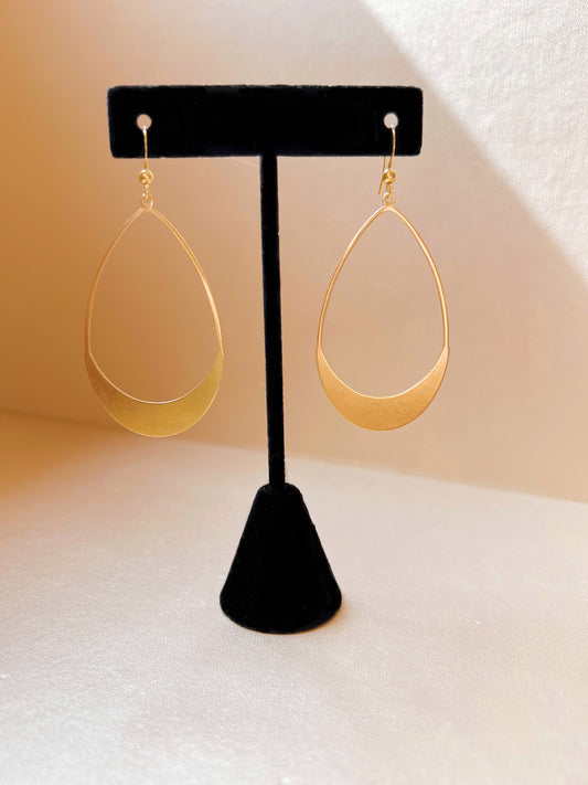 OVAL DROP ~ EARRINGS