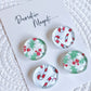 DECORATIVE MAGNETS SET ~ Candy Canes/Mistletoe