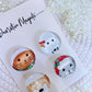 DECORATIVE MAGNETS SET ~ Christmas Pets