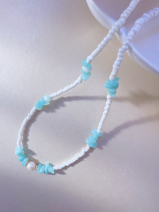 SEASHORE ~ Amazonite/Pearl