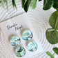 DECORATIVE MAGNETS SET ~ Green Florals